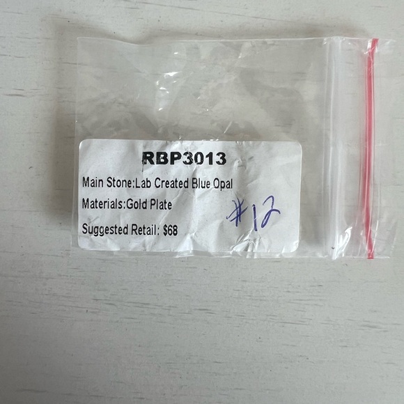 Lab Created Blue Opal Ring - Picture 5 of 5